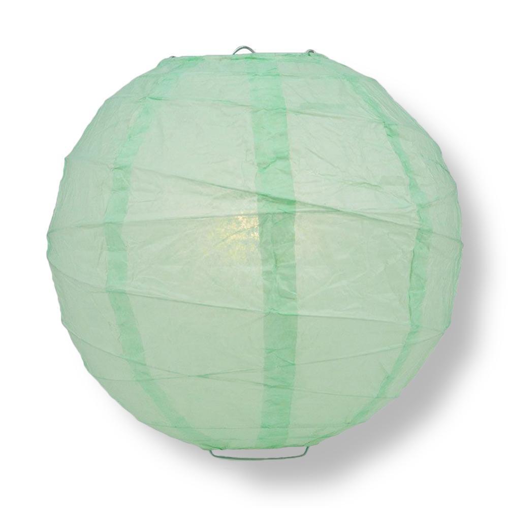 Cool Mint Green Free-Style Ribbing Paper Lanterns