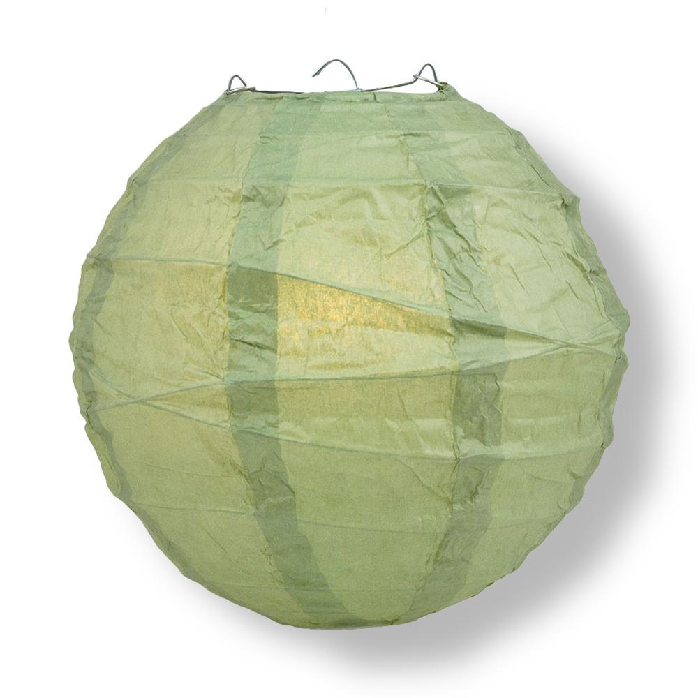 Sea Green Free-Style Ribbing Paper Lanterns