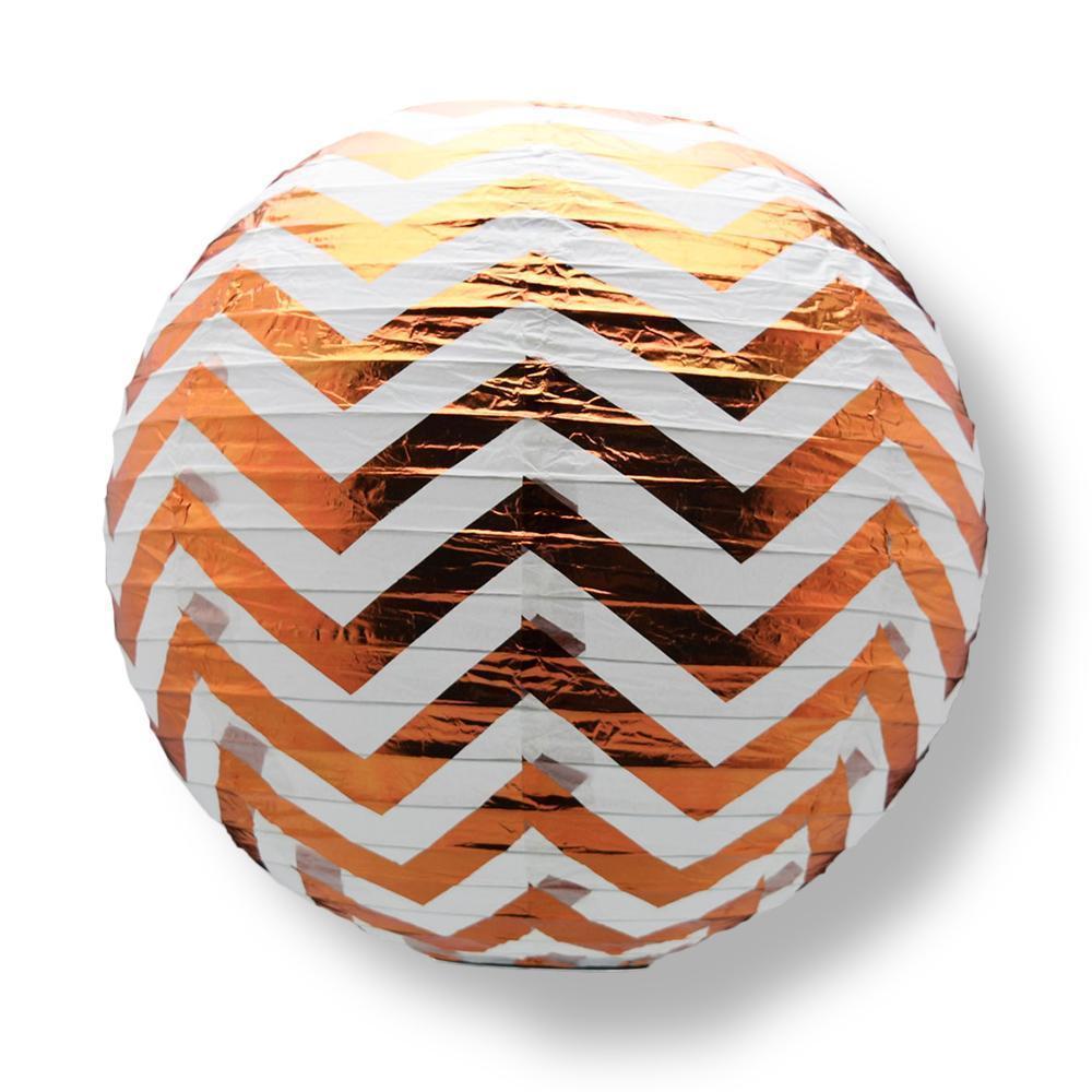 Chevron-Print Paper Lanterns