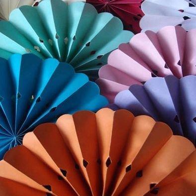 Pinwheel Hanging Hand Fans