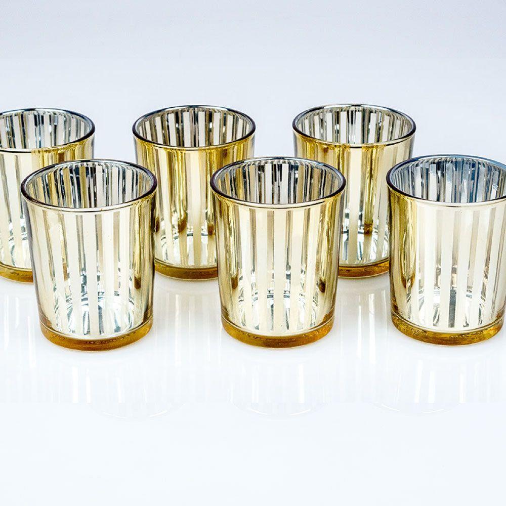 Mercury Glass Votive Candle Holders