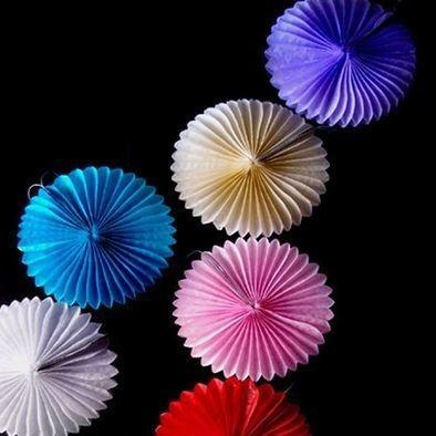 Tissue Paper Flower Rosette Fan Decors