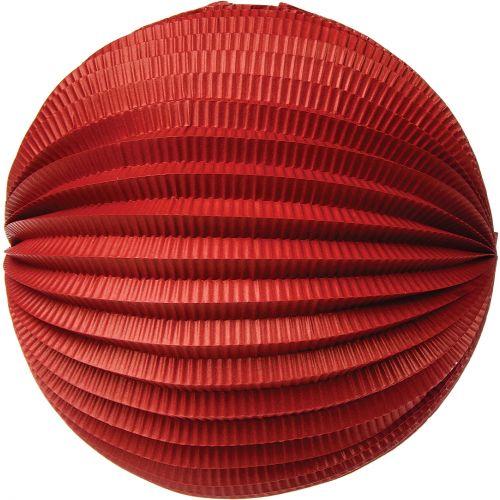 CLOSEOUT Red Accordion Paper Lantern - Luna Bazaar | Boho & Vintage Style Decor